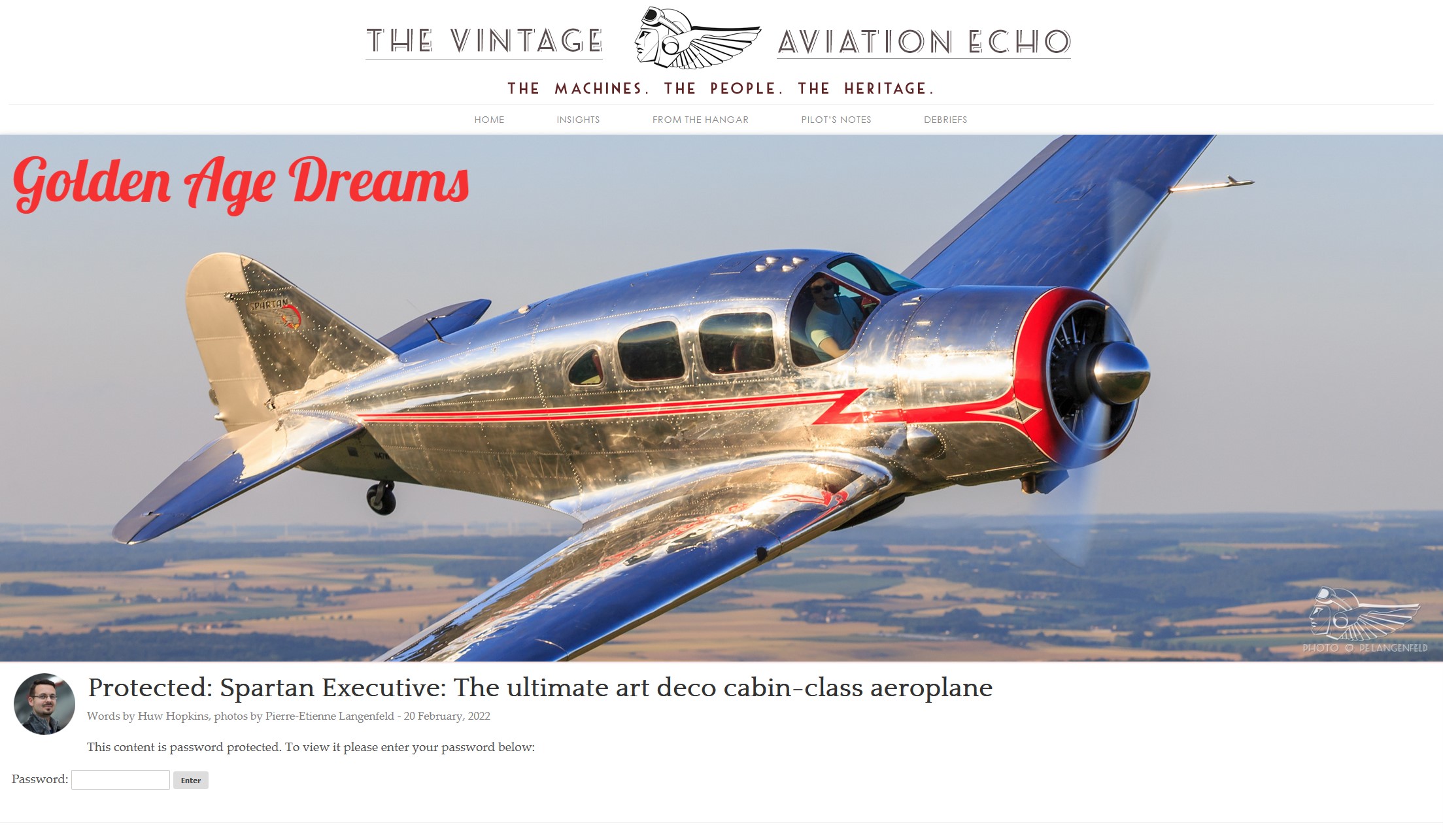 The Vintage Aviation Echo 1